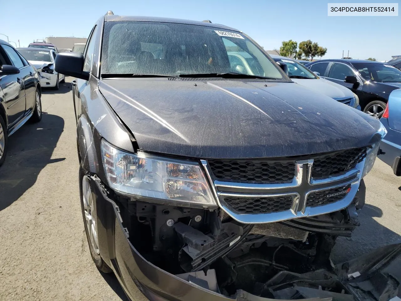 2017 Dodge Journey Se VIN: 3C4PDCAB8HT552414 Lot: 68276514