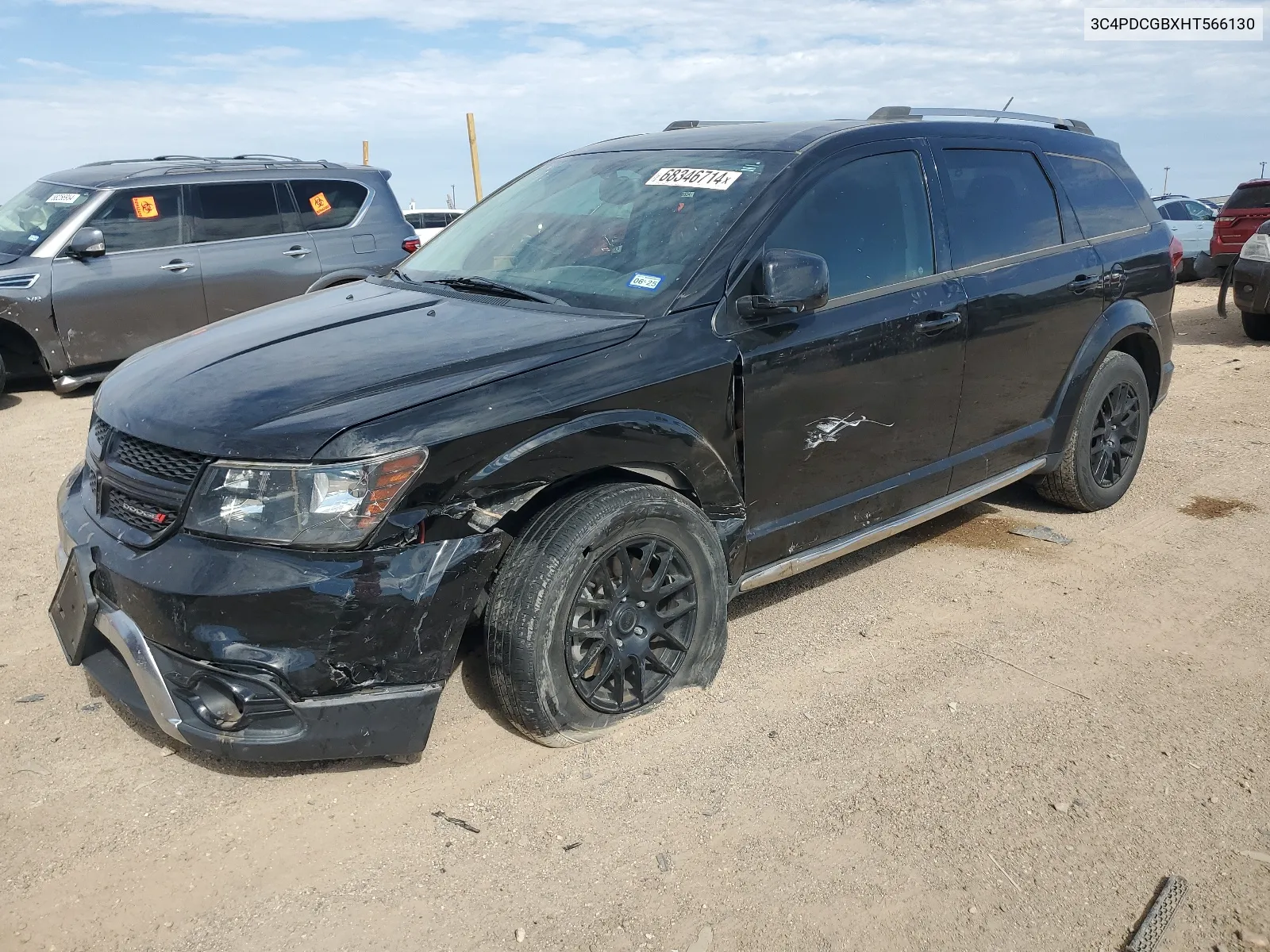 2017 Dodge Journey Crossroad VIN: 3C4PDCGBXHT566130 Lot: 68346714