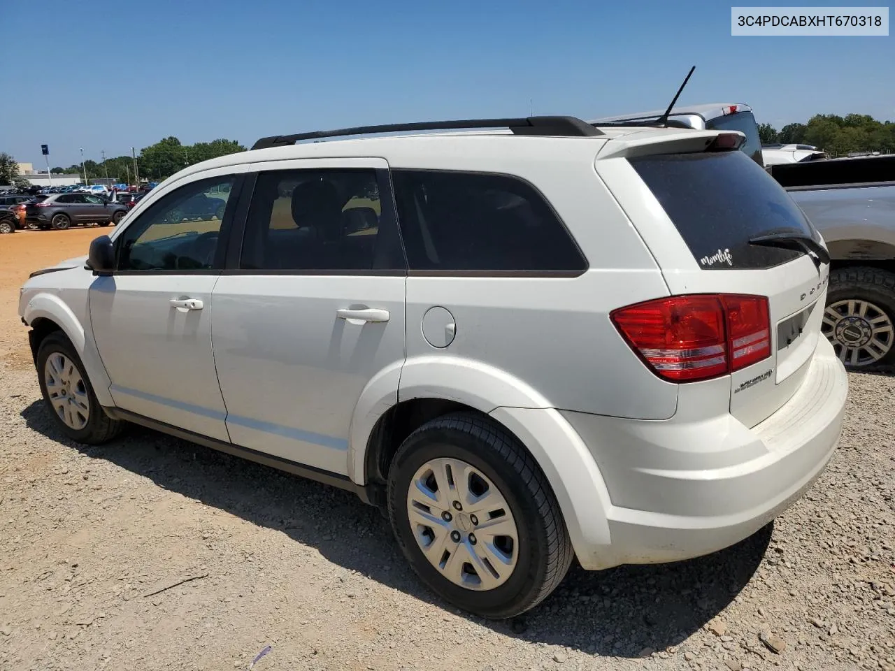 2017 Dodge Journey Se VIN: 3C4PDCABXHT670318 Lot: 68451134