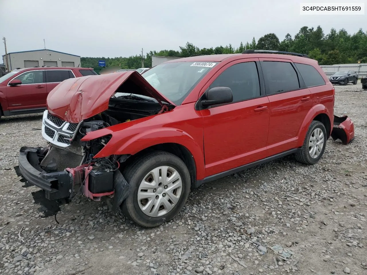 2017 Dodge Journey Se VIN: 3C4PDCAB5HT691559 Lot: 68755284