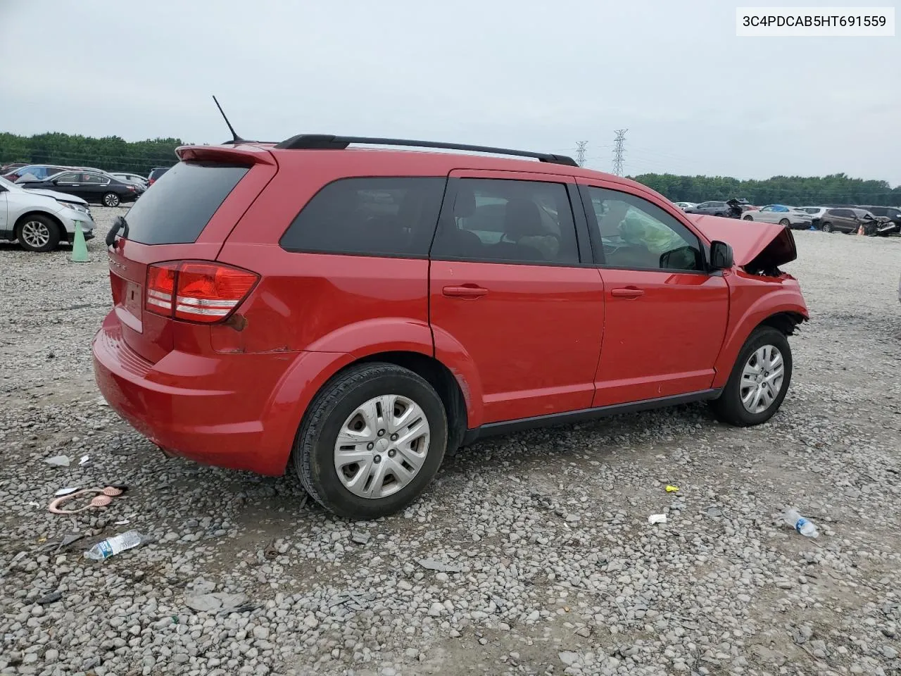 2017 Dodge Journey Se VIN: 3C4PDCAB5HT691559 Lot: 68755284