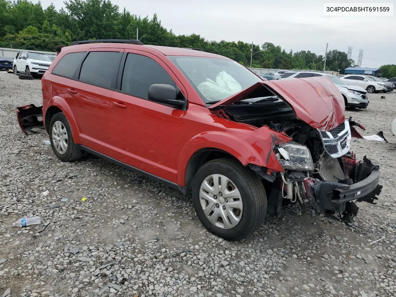 2017 Dodge Journey Se VIN: 3C4PDCAB5HT691559 Lot: 68755284