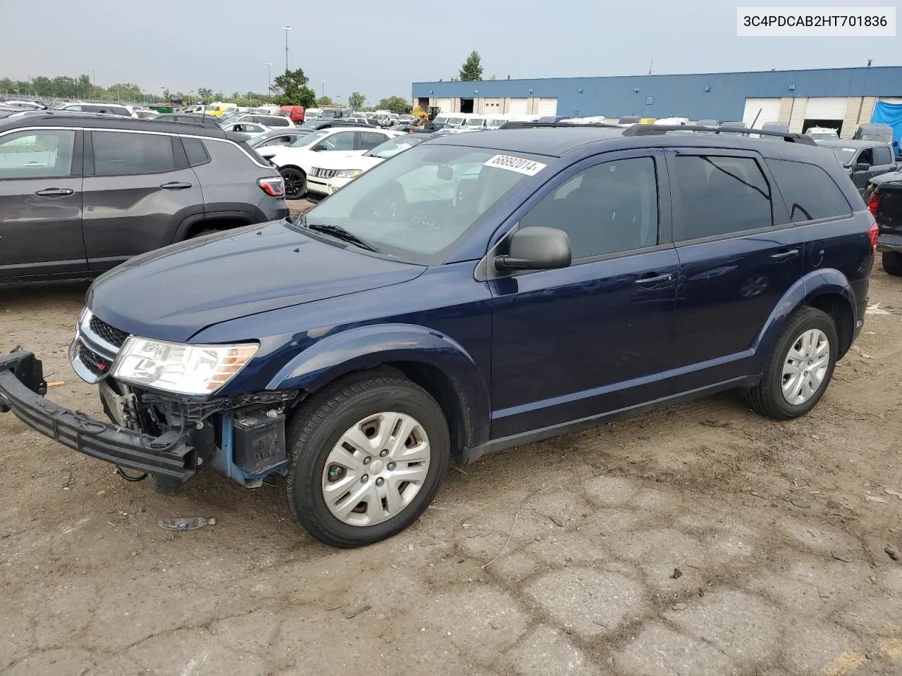 2017 Dodge Journey Se VIN: 3C4PDCAB2HT701836 Lot: 68892014