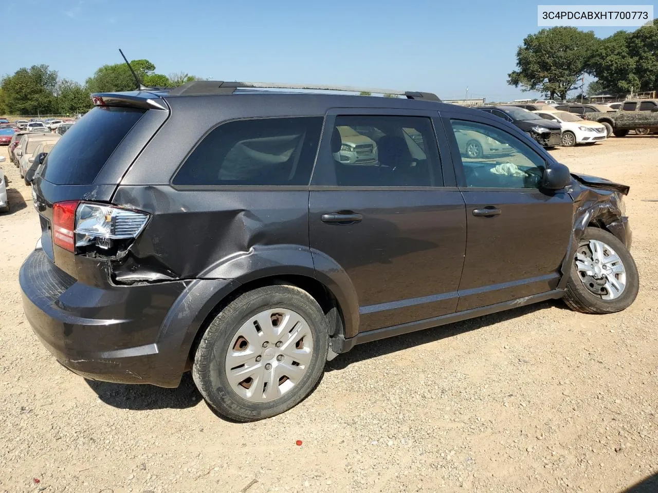 2017 Dodge Journey Se VIN: 3C4PDCABXHT700773 Lot: 69343114