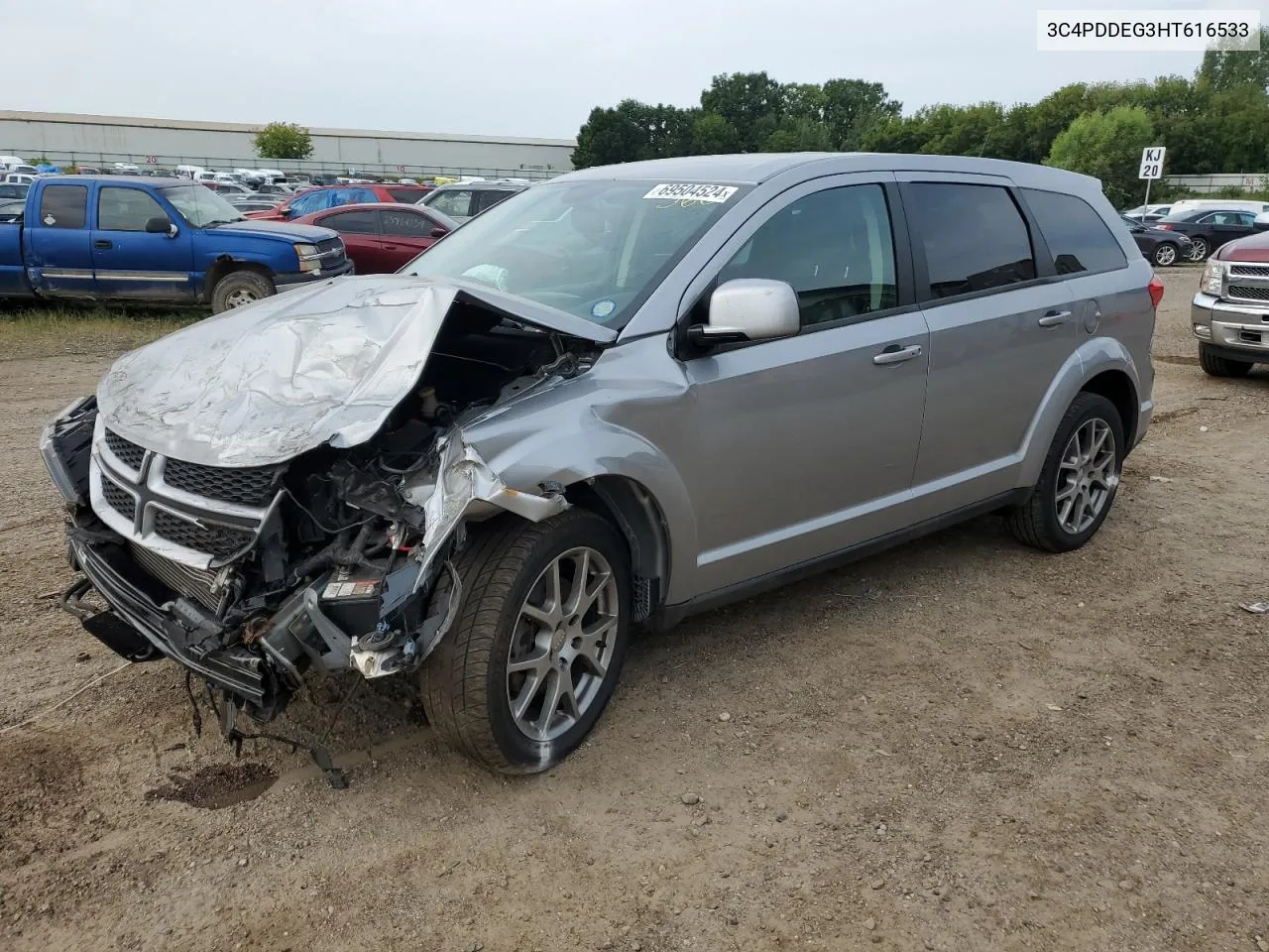 2017 Dodge Journey Gt VIN: 3C4PDDEG3HT616533 Lot: 69504524