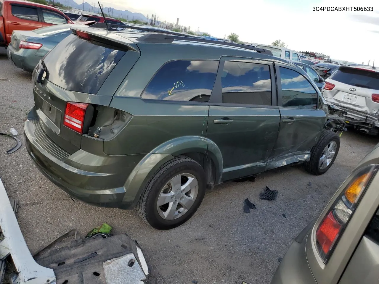 2017 Dodge Journey Se VIN: 3C4PDCABXHT506633 Lot: 69668374