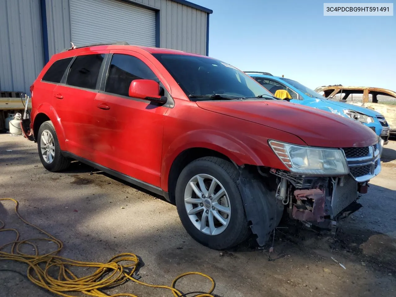 2017 Dodge Journey Sxt VIN: 3C4PDCBG9HT591491 Lot: 69974014