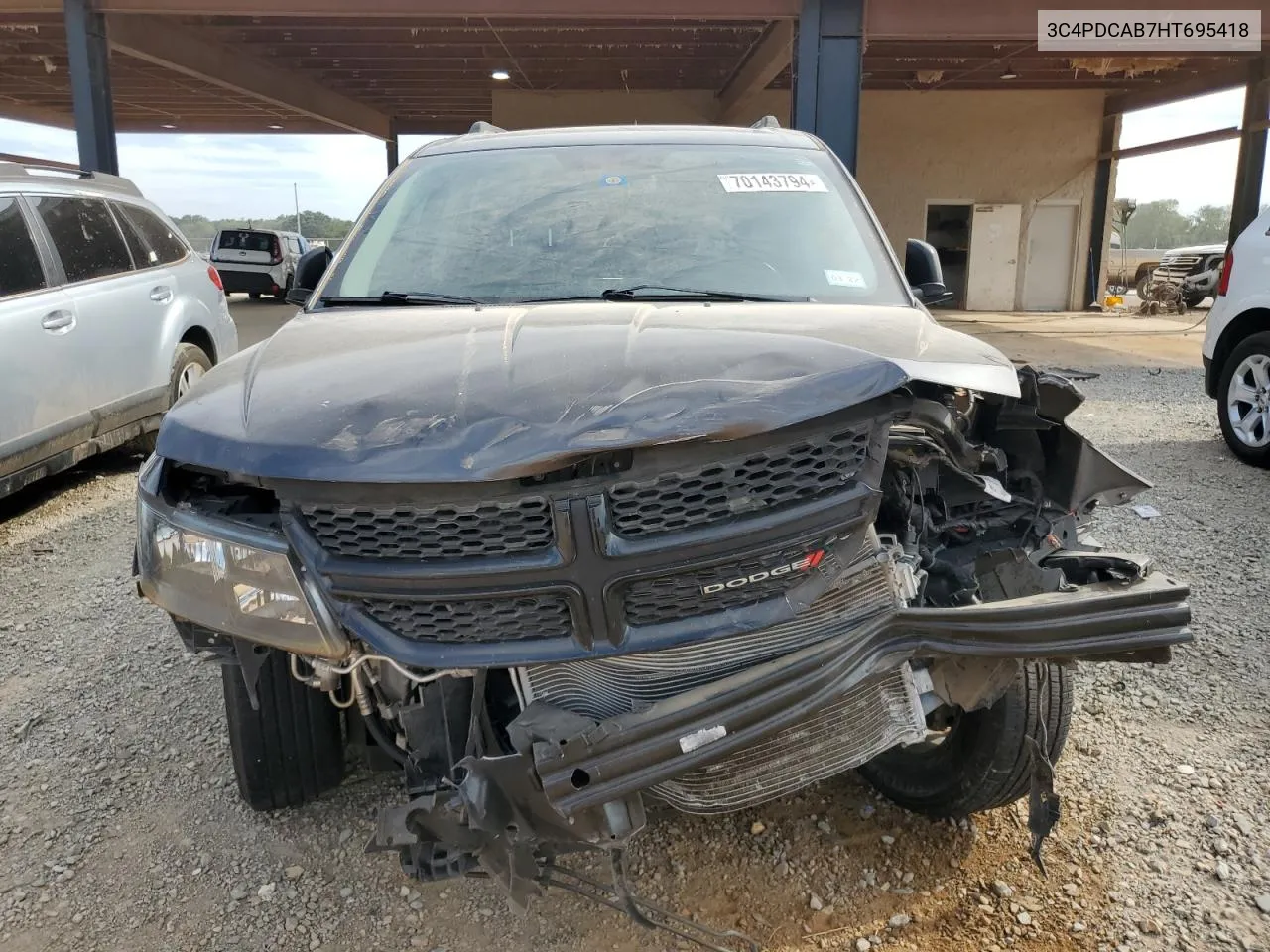 2017 Dodge Journey Se VIN: 3C4PDCAB7HT695418 Lot: 70143794