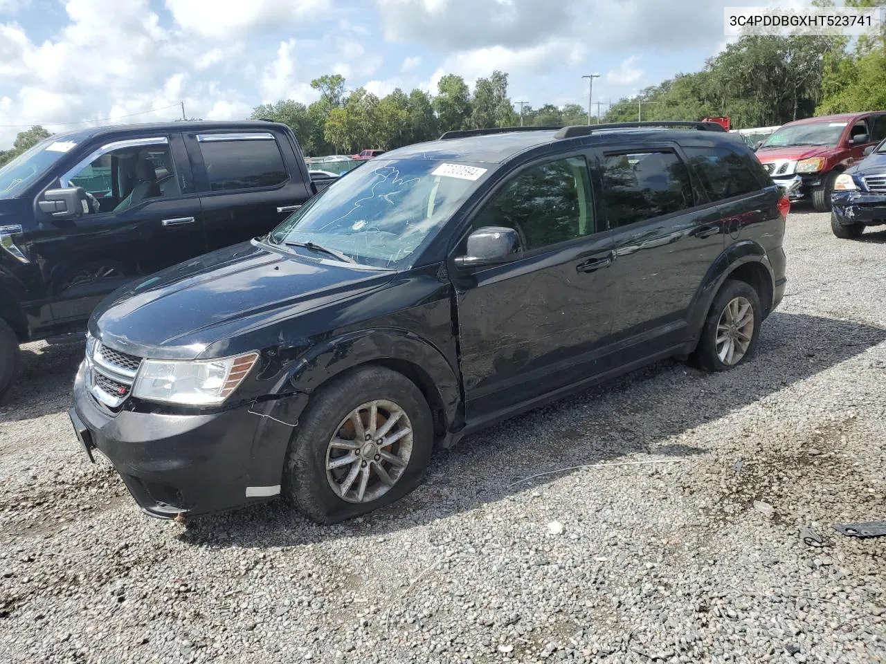 2017 Dodge Journey Sxt VIN: 3C4PDDBGXHT523741 Lot: 70300594