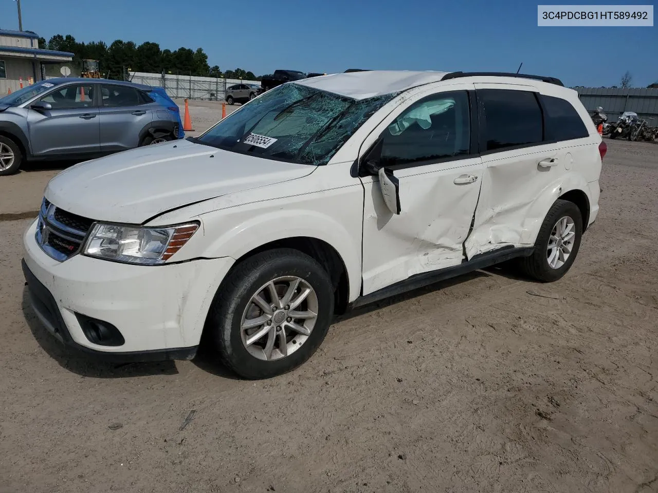 2017 Dodge Journey Sxt VIN: 3C4PDCBG1HT589492 Lot: 70506554