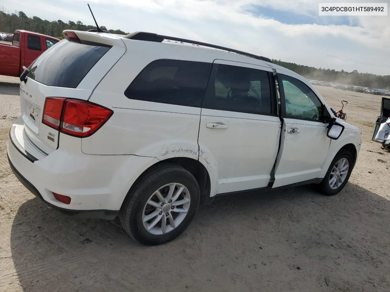 2017 Dodge Journey Sxt VIN: 3C4PDCBG1HT589492 Lot: 70506554