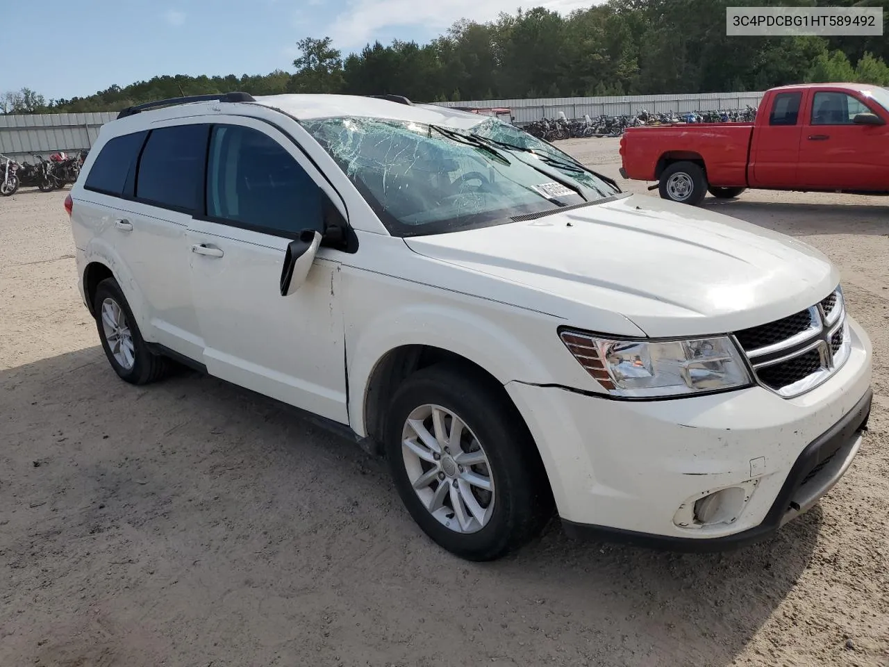 2017 Dodge Journey Sxt VIN: 3C4PDCBG1HT589492 Lot: 70506554