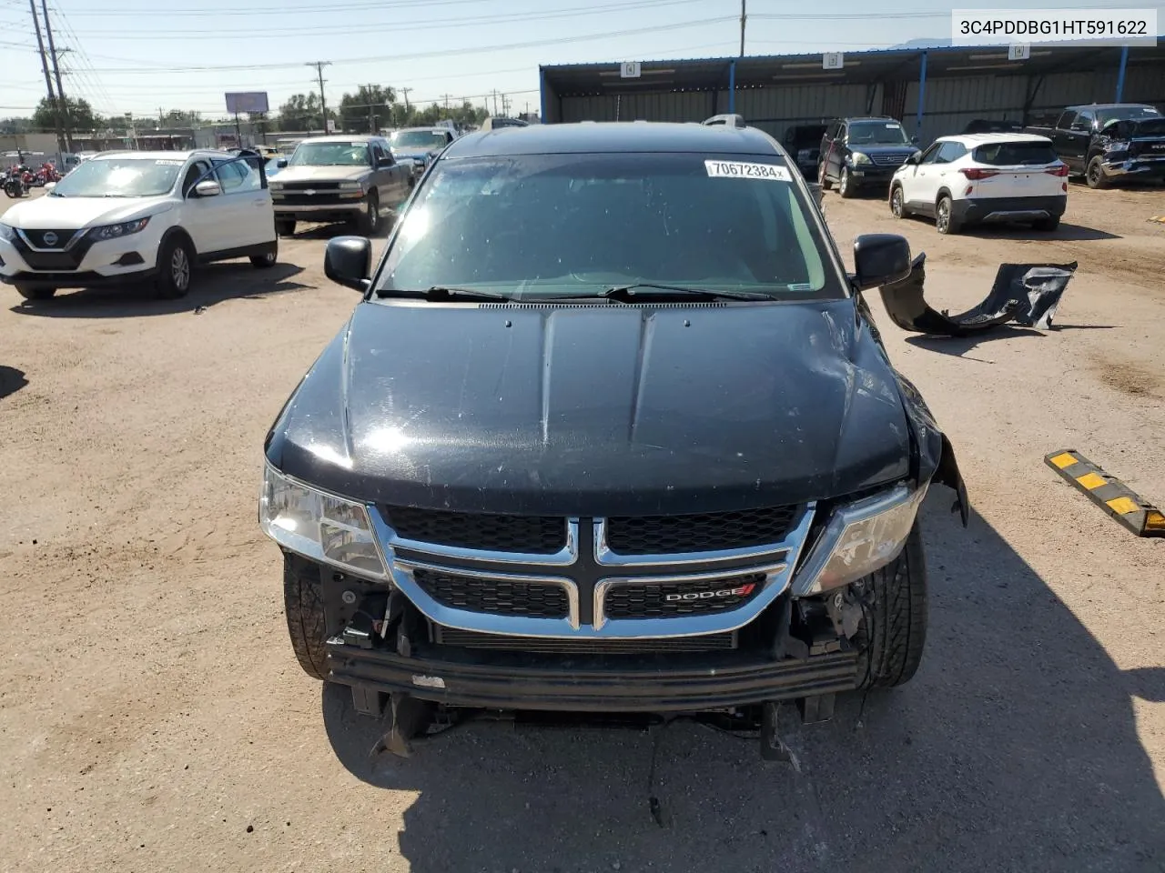 2017 Dodge Journey Sxt VIN: 3C4PDDBG1HT591622 Lot: 70672384