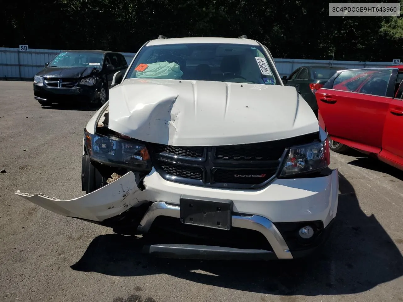 2017 Dodge Journey Crossroad VIN: 3C4PDCGB9HT643960 Lot: 70809244