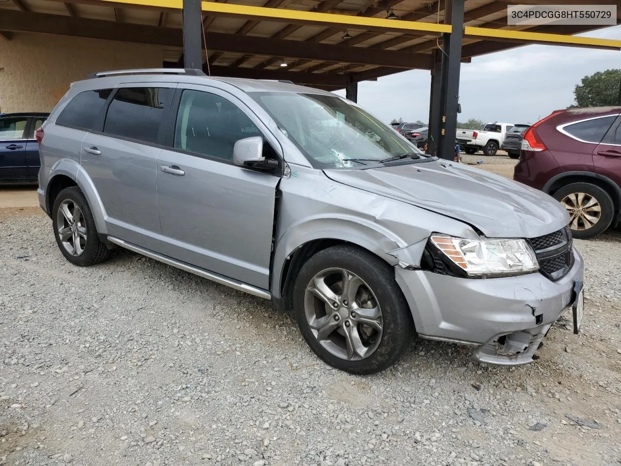 2017 Dodge Journey Crossroad VIN: 3C4PDCGG8HT550729 Lot: 70826774