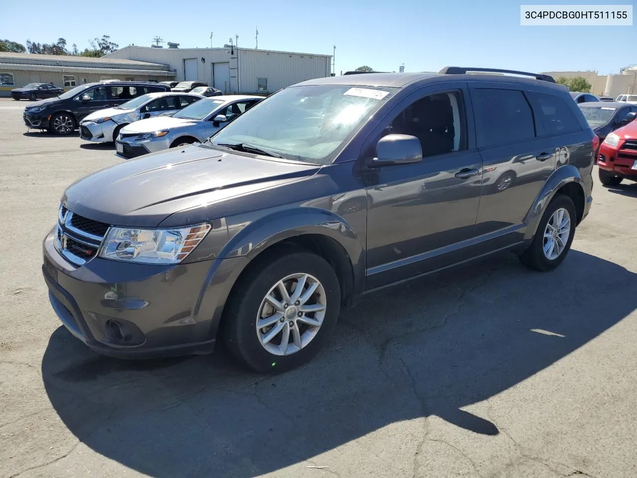 2017 Dodge Journey Sxt VIN: 3C4PDCBG0HT511155 Lot: 70863364