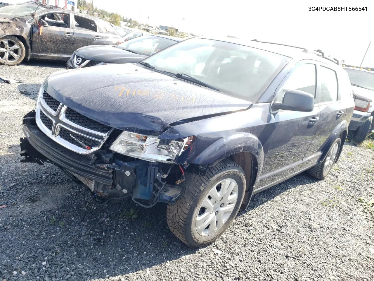 2017 Dodge Journey Se VIN: 3C4PDCAB8HT566541 Lot: 71182314