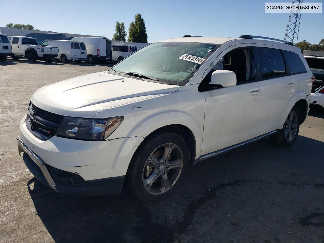 2017 Dodge Journey Crossroad VIN: 3C4PDCGG0HT580467 Lot: 71503914