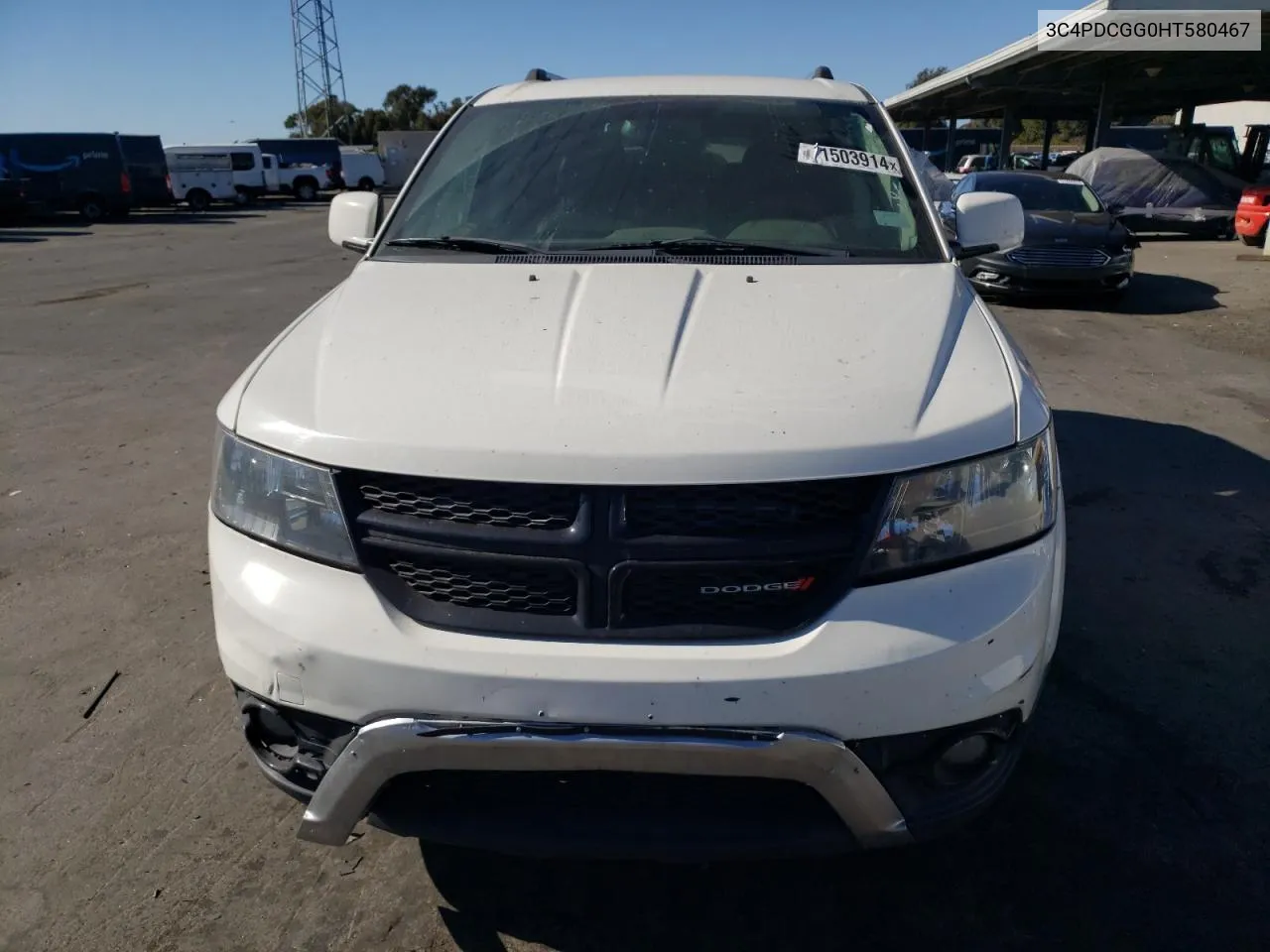 2017 Dodge Journey Crossroad VIN: 3C4PDCGG0HT580467 Lot: 71503914