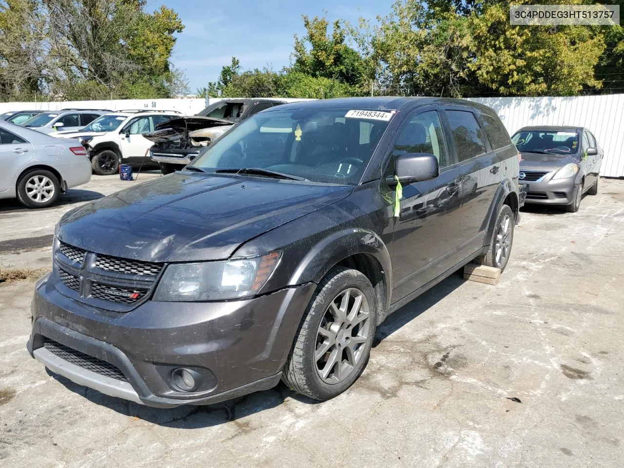 2017 Dodge Journey Gt VIN: 3C4PDDEG3HT513757 Lot: 71948344