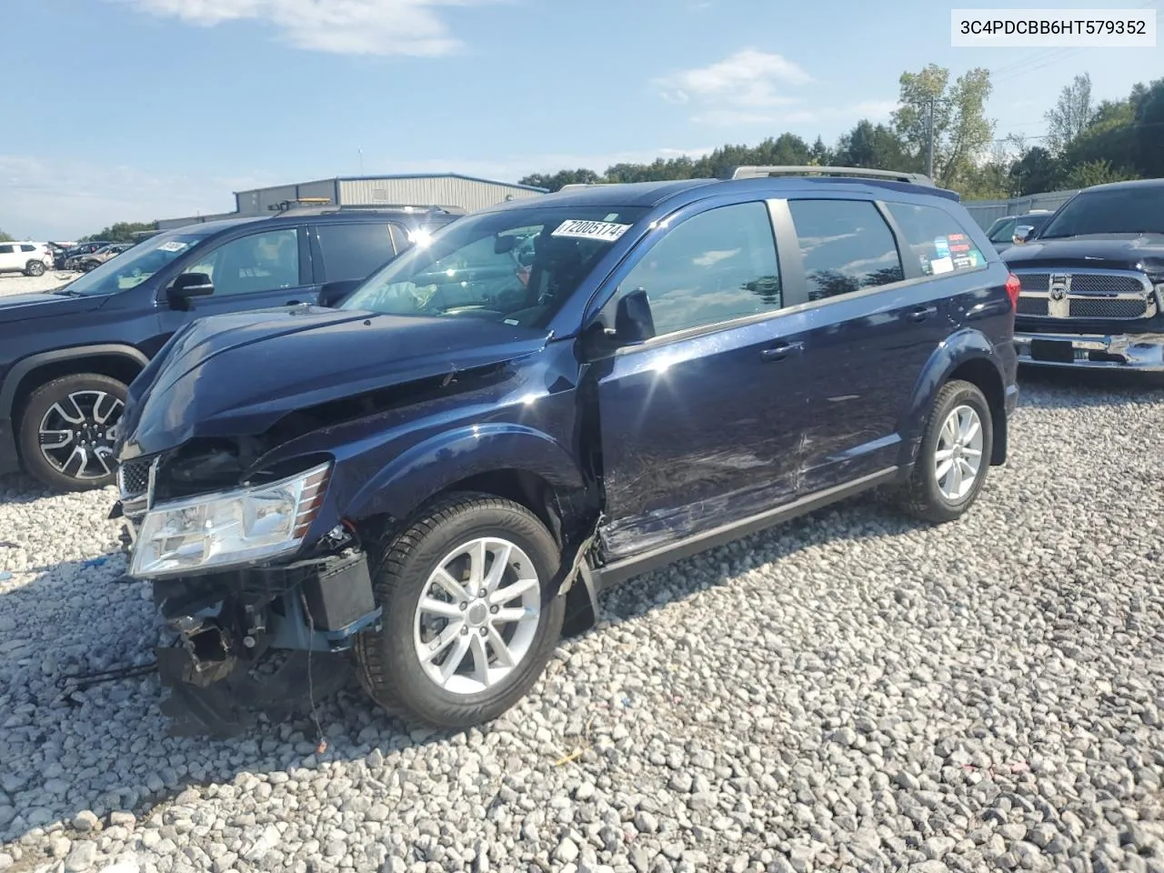 2017 Dodge Journey Sxt VIN: 3C4PDCBB6HT579352 Lot: 72005174