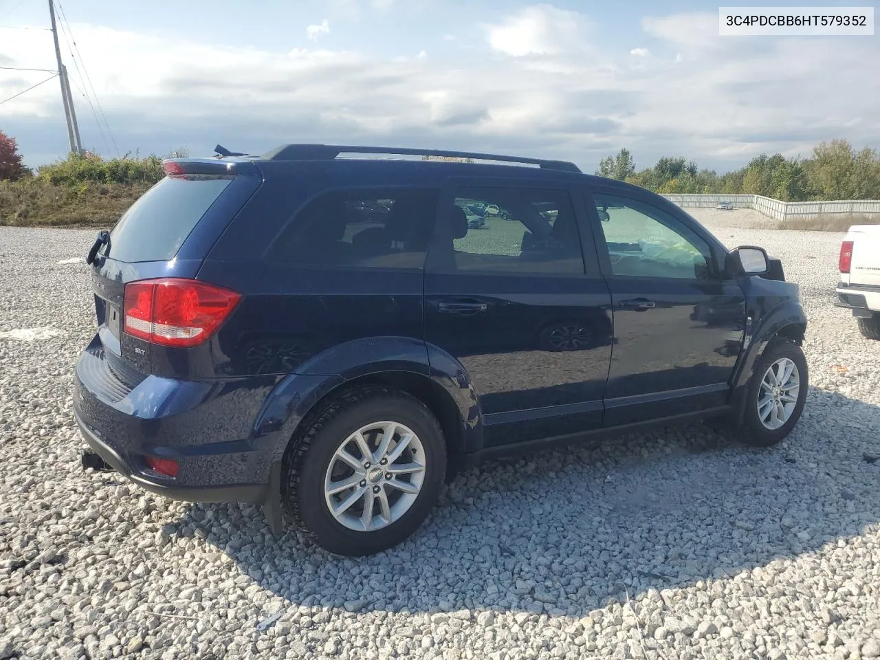 2017 Dodge Journey Sxt VIN: 3C4PDCBB6HT579352 Lot: 72005174