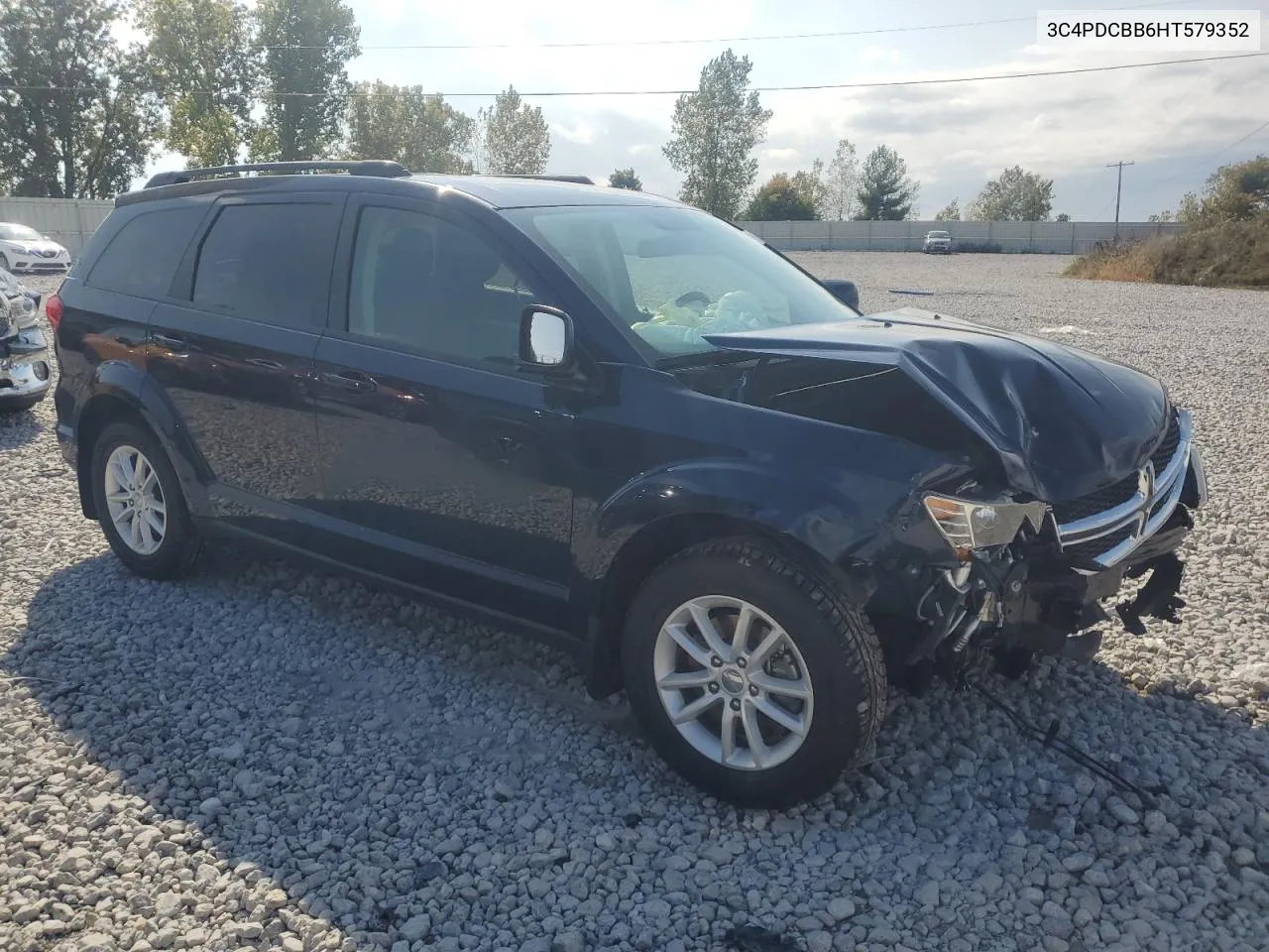 2017 Dodge Journey Sxt VIN: 3C4PDCBB6HT579352 Lot: 72005174