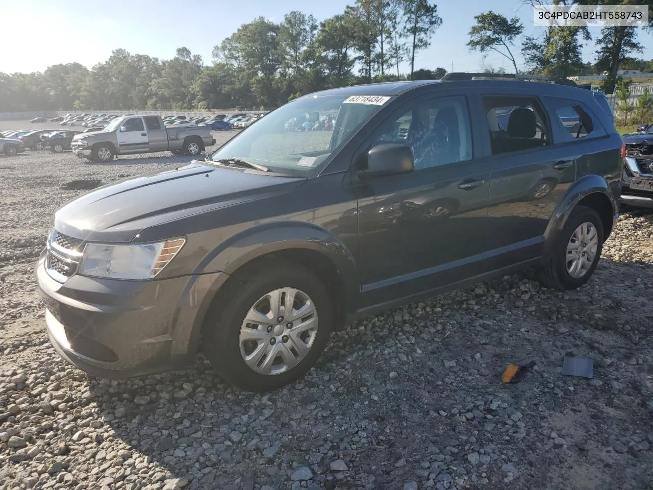 2017 Dodge Journey Se VIN: 3C4PDCAB2HT558743 Lot: 72059524