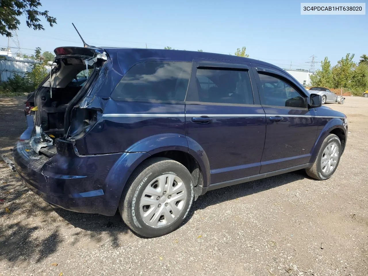 2017 Dodge Journey Se VIN: 3C4PDCAB1HT638020 Lot: 72156944