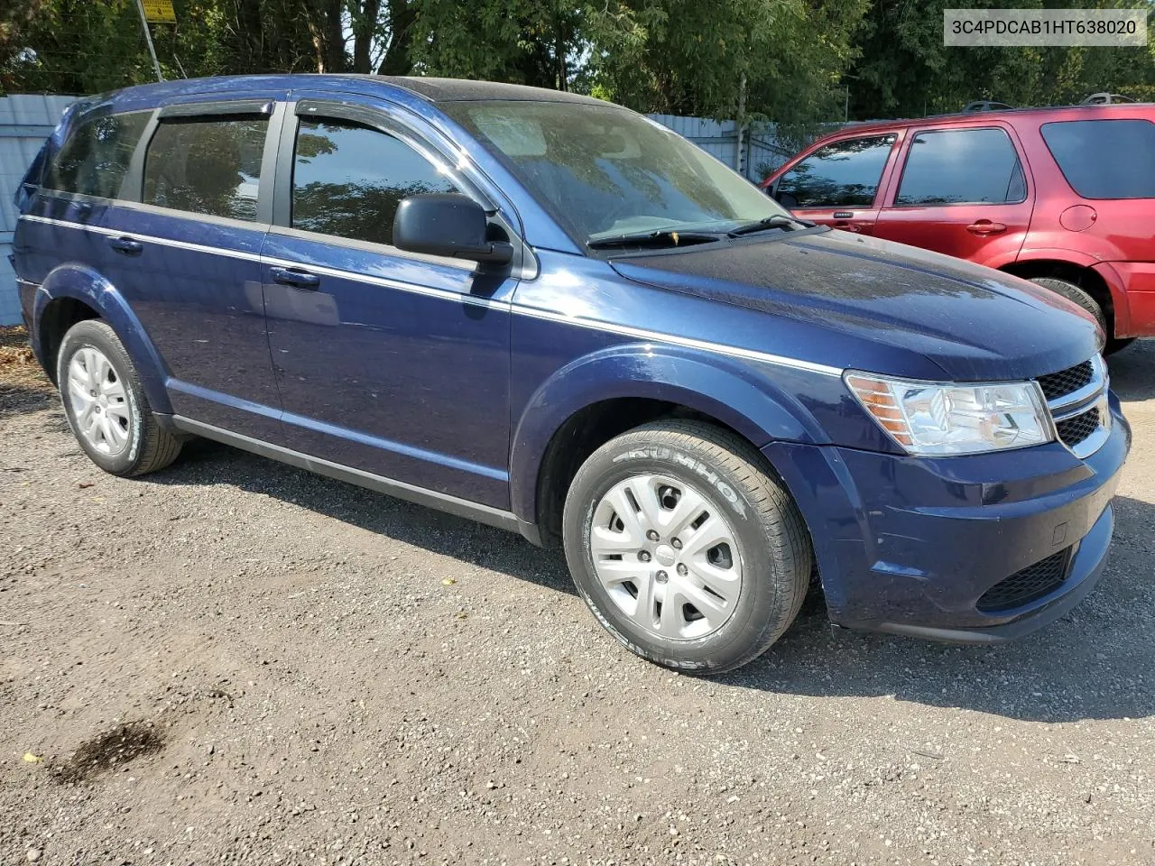 2017 Dodge Journey Se VIN: 3C4PDCAB1HT638020 Lot: 72156944