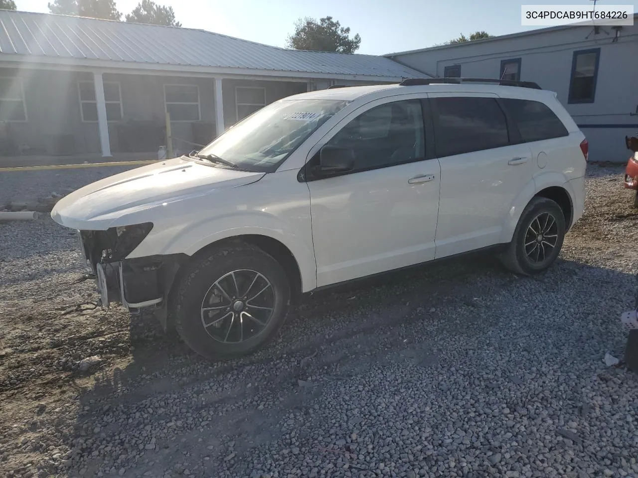 2017 Dodge Journey Se VIN: 3C4PDCAB9HT684226 Lot: 72219014