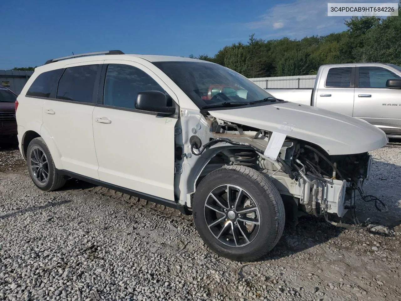 2017 Dodge Journey Se VIN: 3C4PDCAB9HT684226 Lot: 72219014