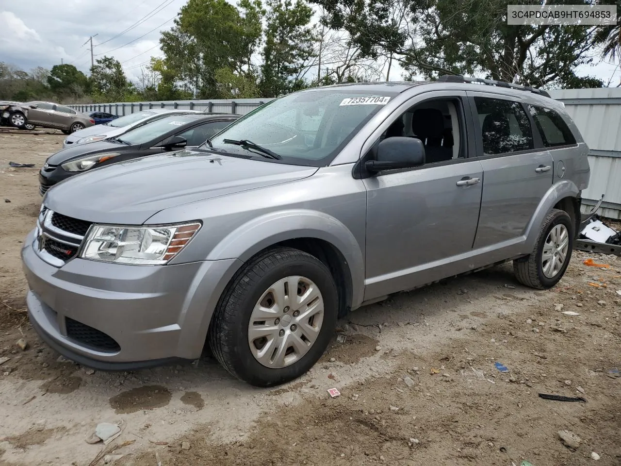 2017 Dodge Journey Se VIN: 3C4PDCAB9HT694853 Lot: 72357704