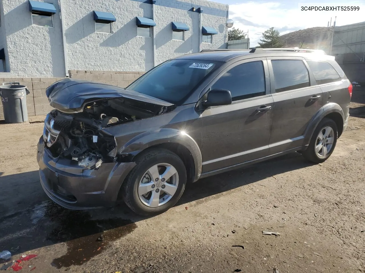 2017 Dodge Journey Se VIN: 3C4PDCABXHT525599 Lot: 72529264