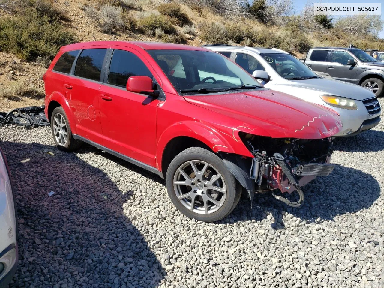 2017 Dodge Journey Gt VIN: 3C4PDDEG8HT505637 Lot: 72712054