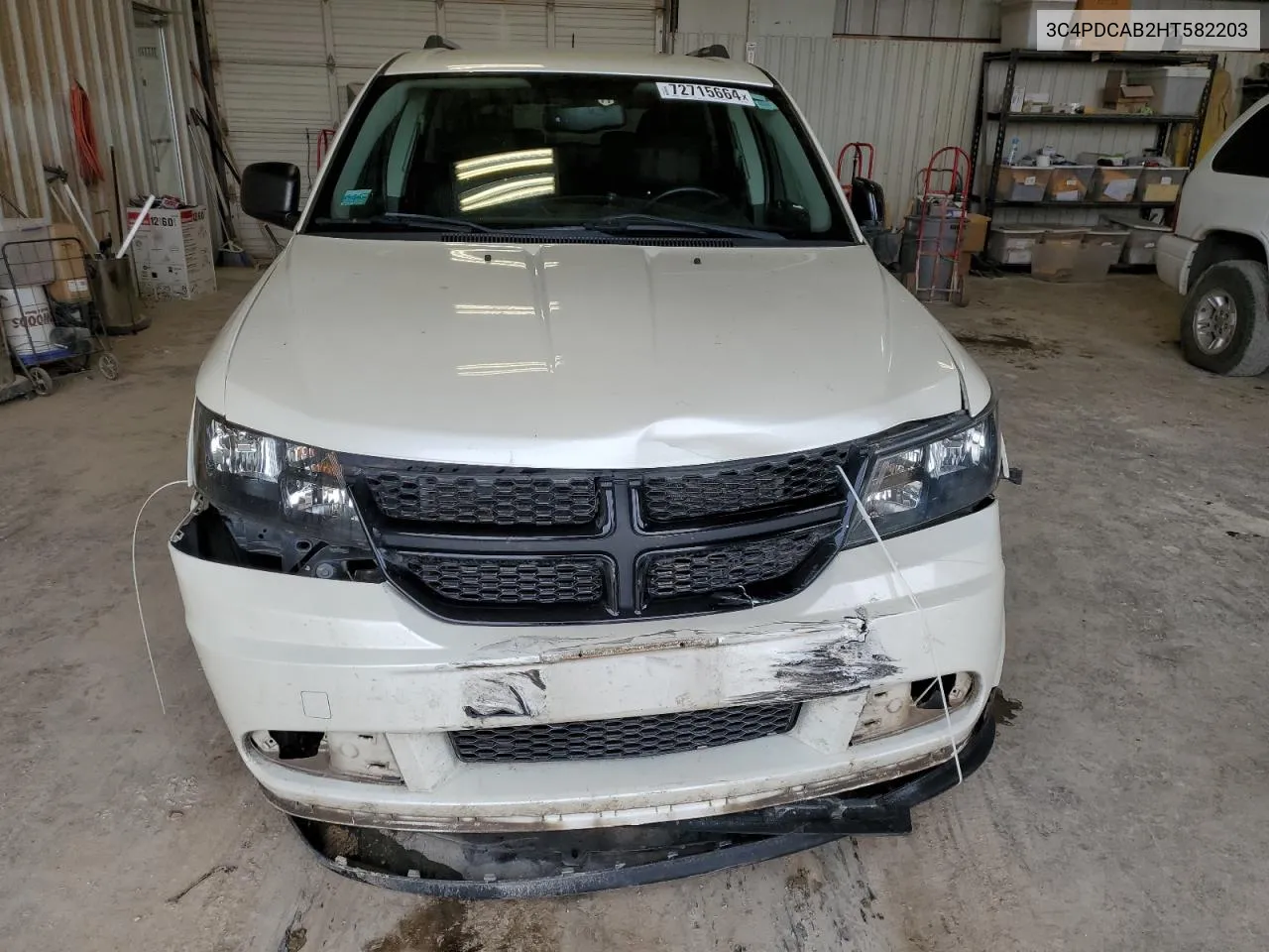 2017 Dodge Journey Se VIN: 3C4PDCAB2HT582203 Lot: 72715664