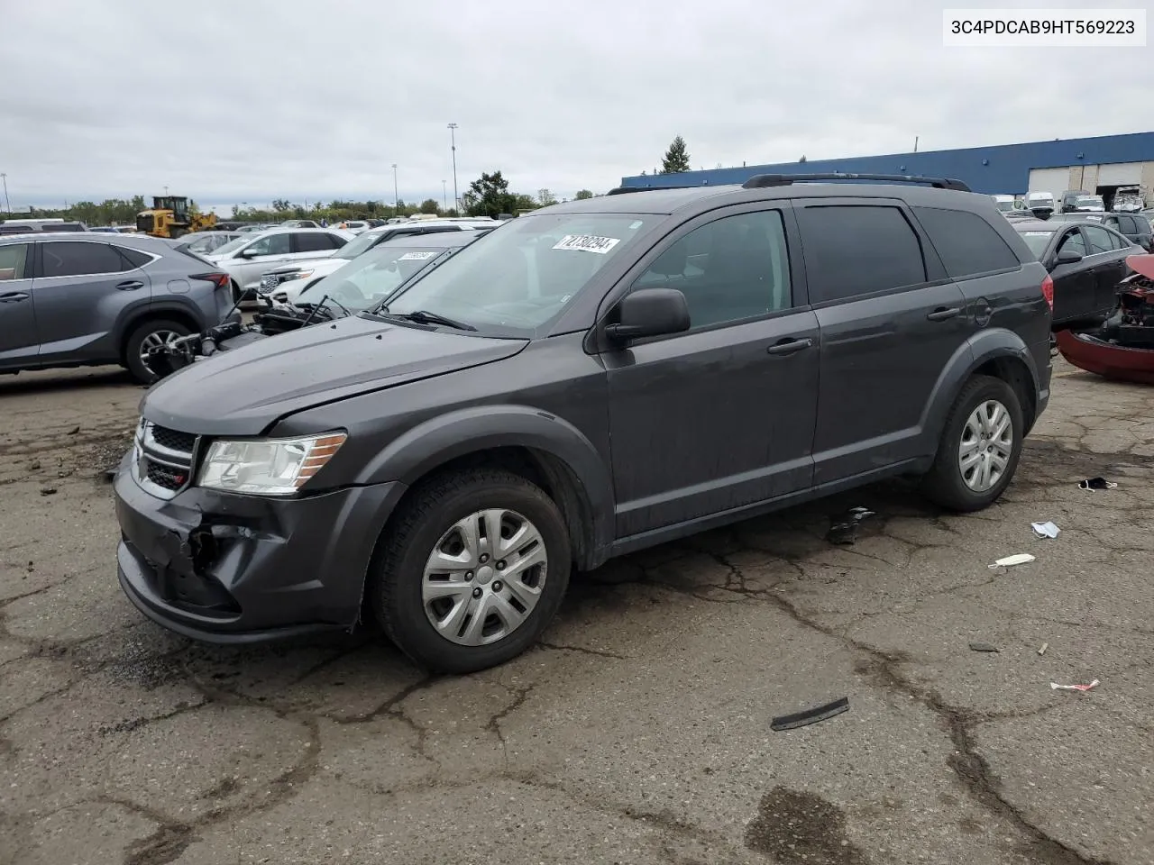 2017 Dodge Journey Se VIN: 3C4PDCAB9HT569223 Lot: 72730294