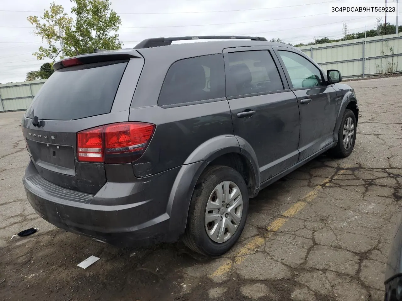 2017 Dodge Journey Se VIN: 3C4PDCAB9HT569223 Lot: 72730294