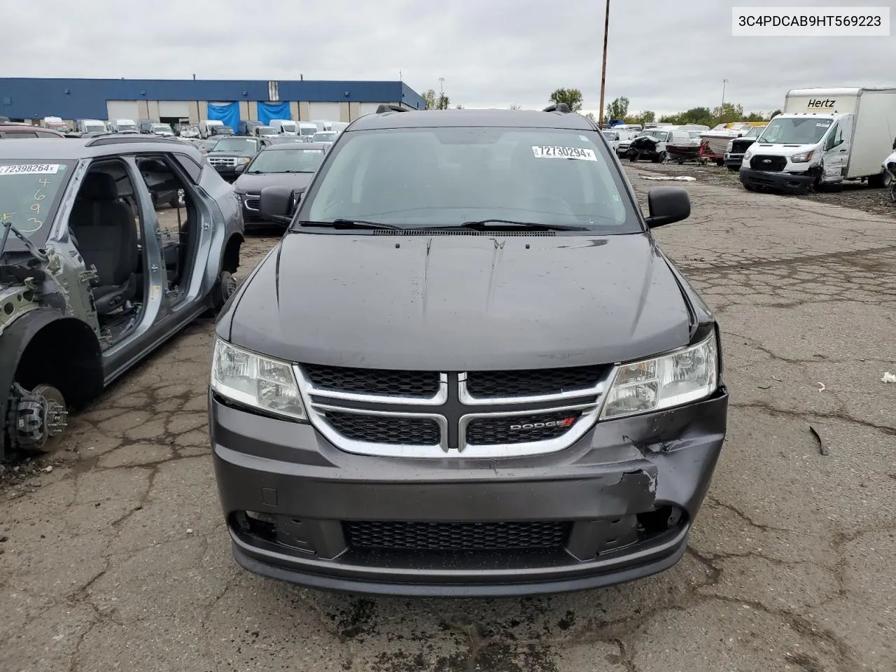 2017 Dodge Journey Se VIN: 3C4PDCAB9HT569223 Lot: 72730294