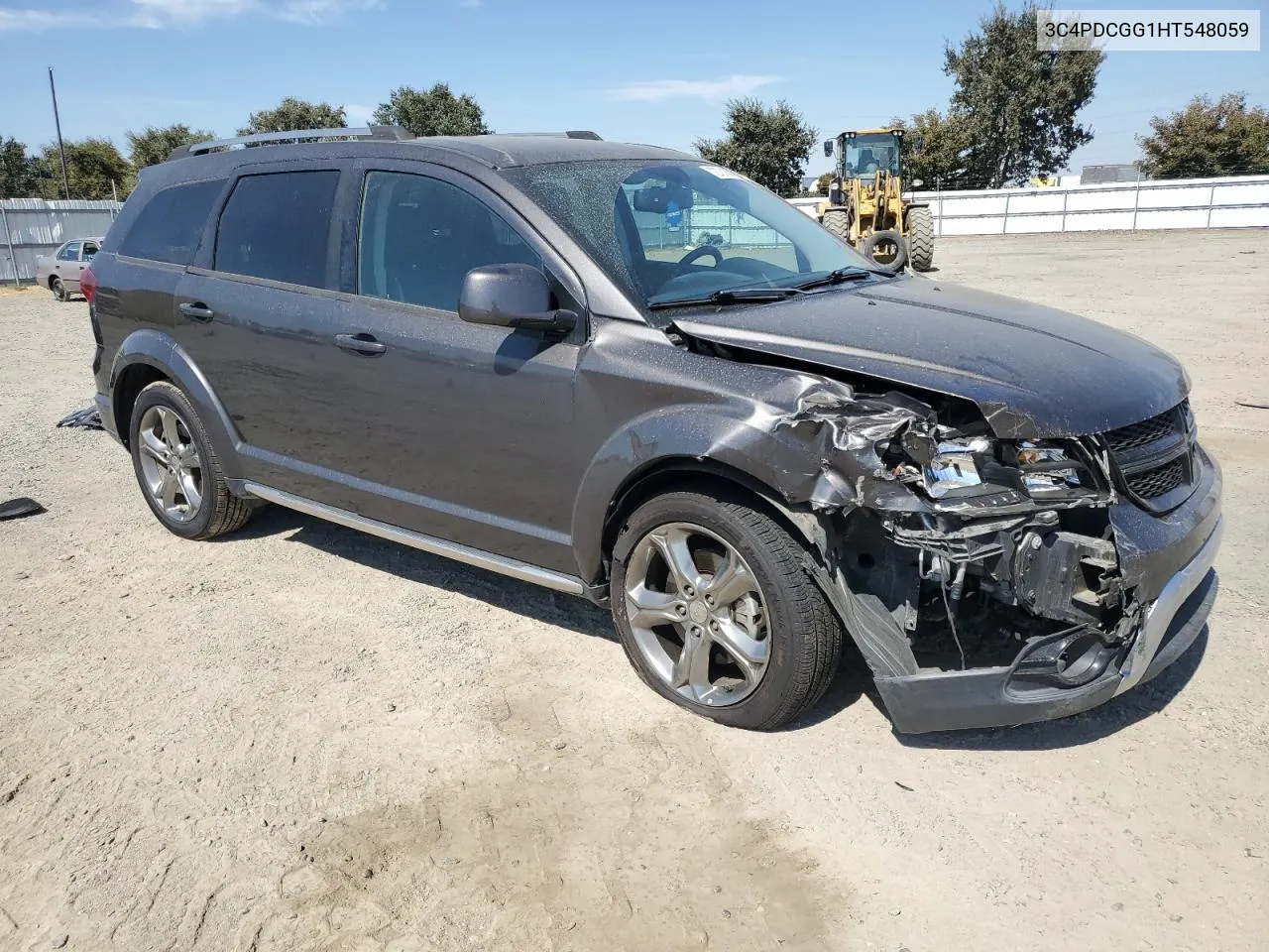 2017 Dodge Journey Crossroad VIN: 3C4PDCGG1HT548059 Lot: 72731304