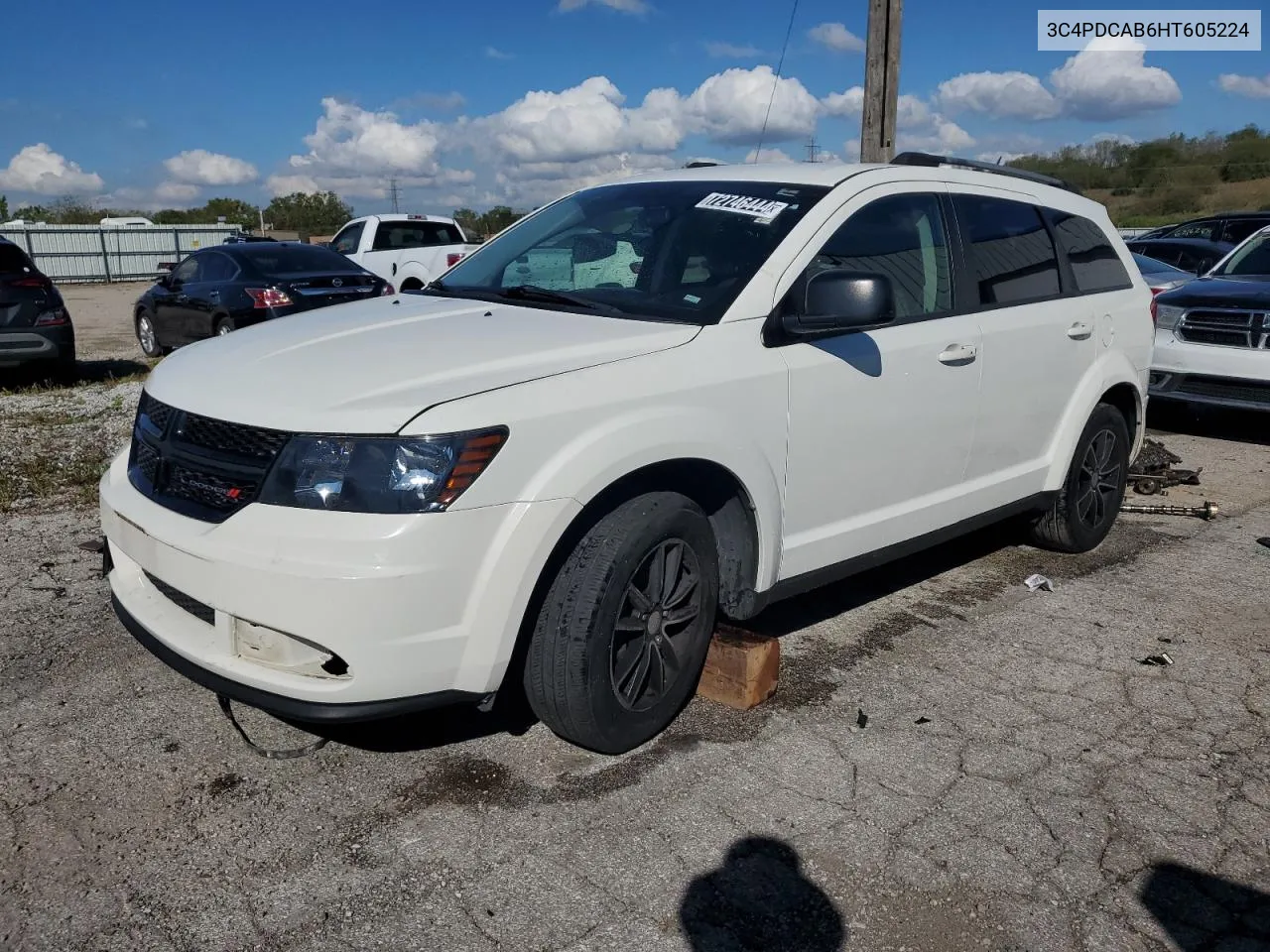 2017 Dodge Journey Se VIN: 3C4PDCAB6HT605224 Lot: 72746444