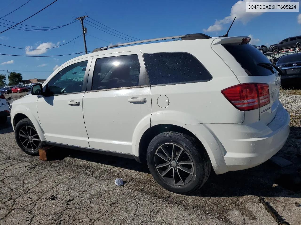 2017 Dodge Journey Se VIN: 3C4PDCAB6HT605224 Lot: 72746444