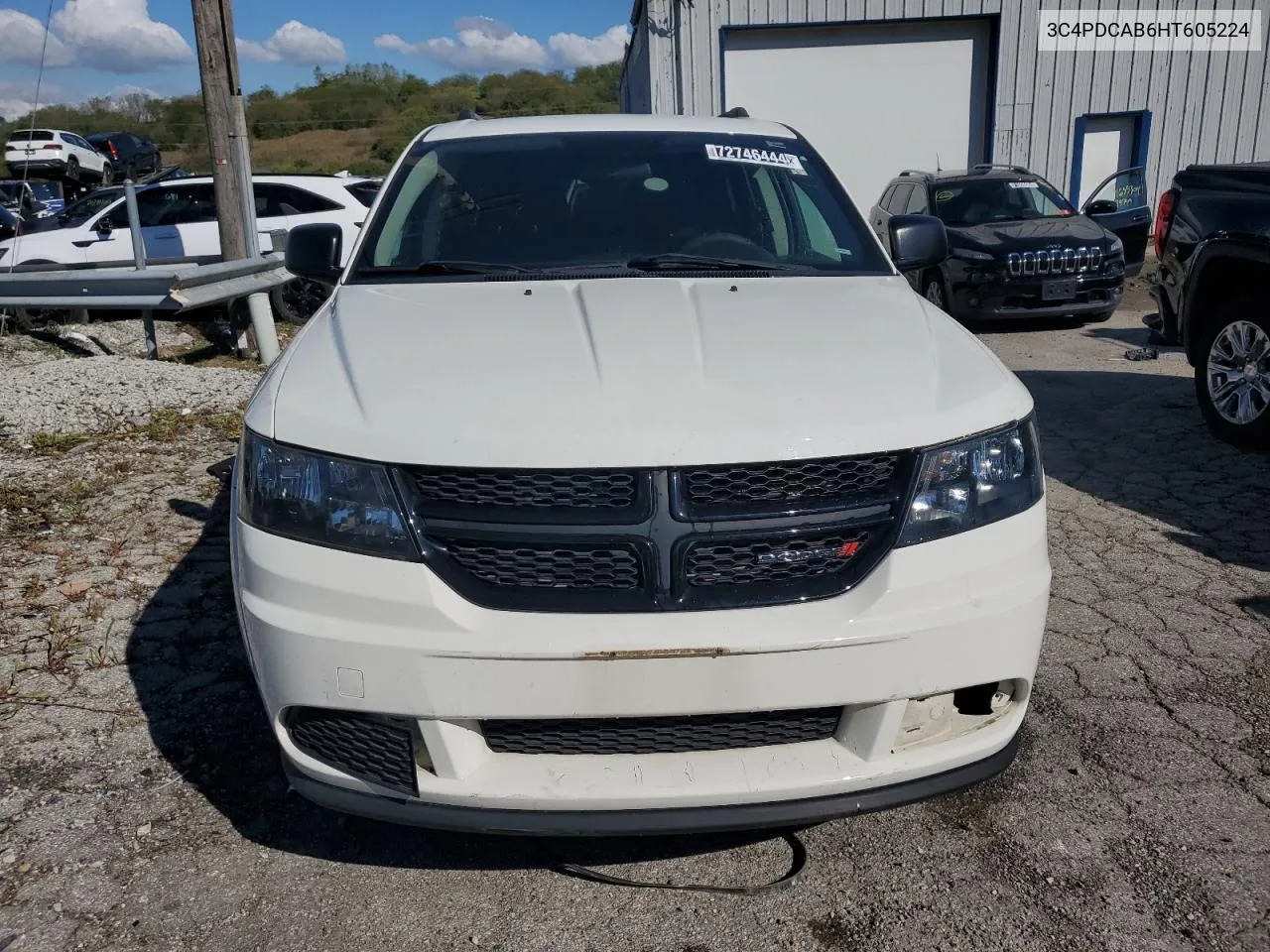 2017 Dodge Journey Se VIN: 3C4PDCAB6HT605224 Lot: 72746444