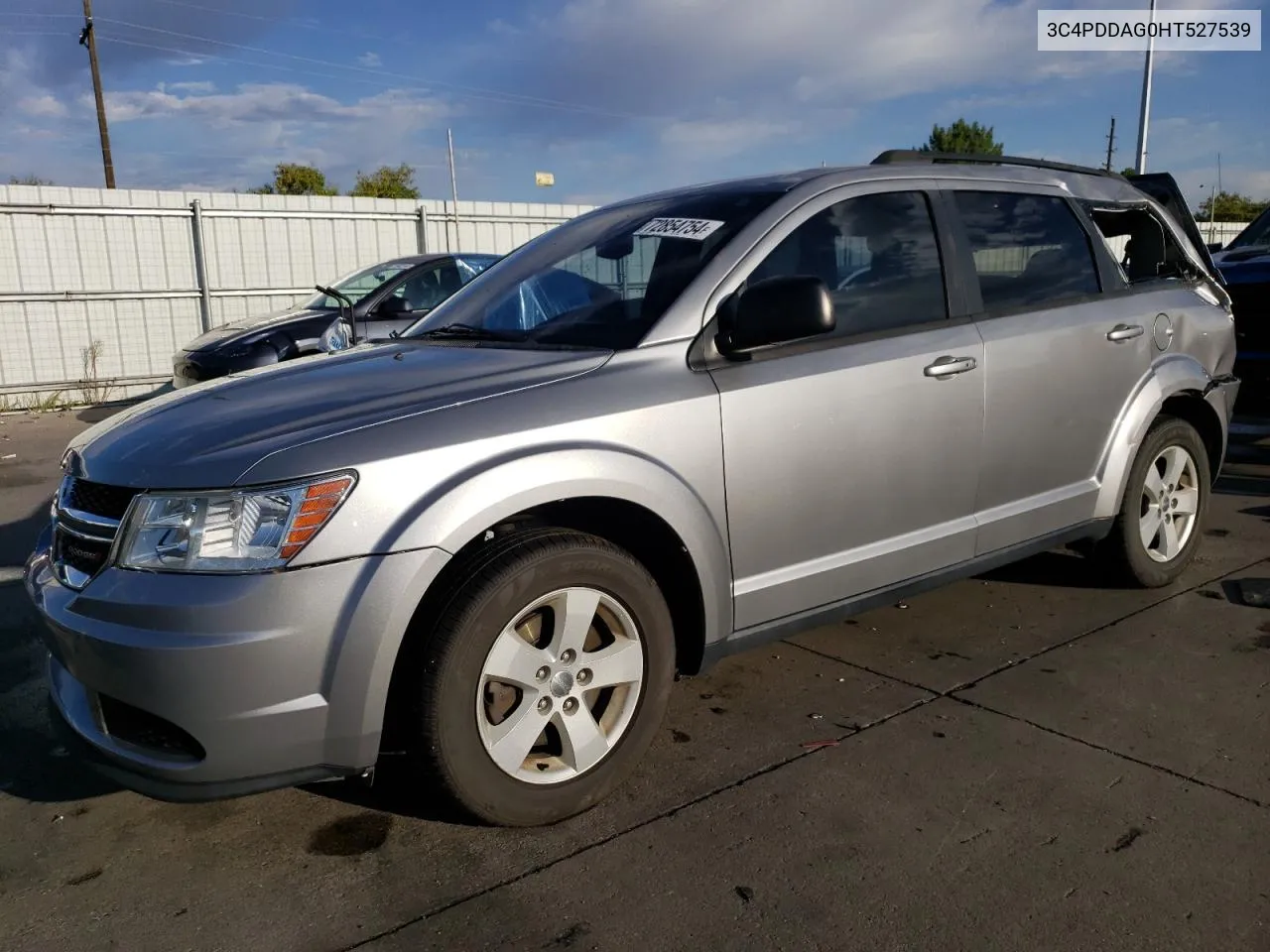 2017 Dodge Journey Se VIN: 3C4PDDAG0HT527539 Lot: 72854754