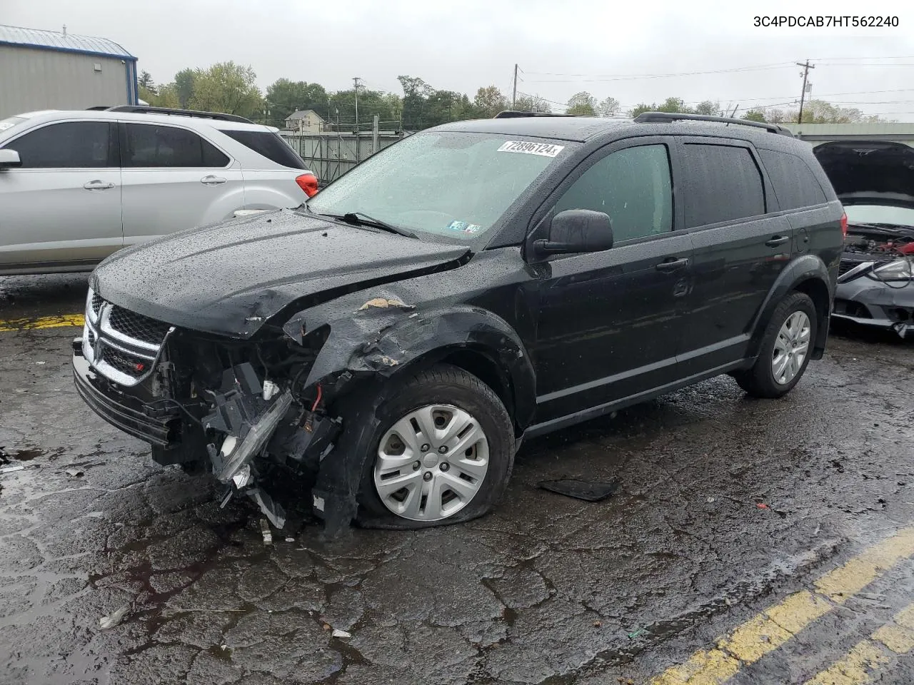 2017 Dodge Journey Se VIN: 3C4PDCAB7HT562240 Lot: 72896124