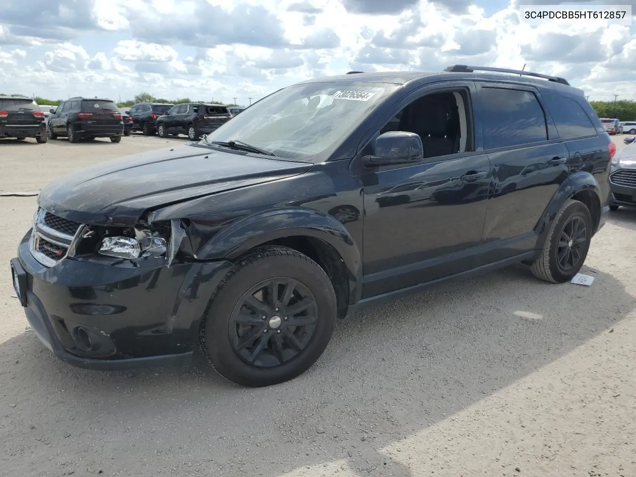 2017 Dodge Journey Sxt VIN: 3C4PDCBB5HT612857 Lot: 73026564