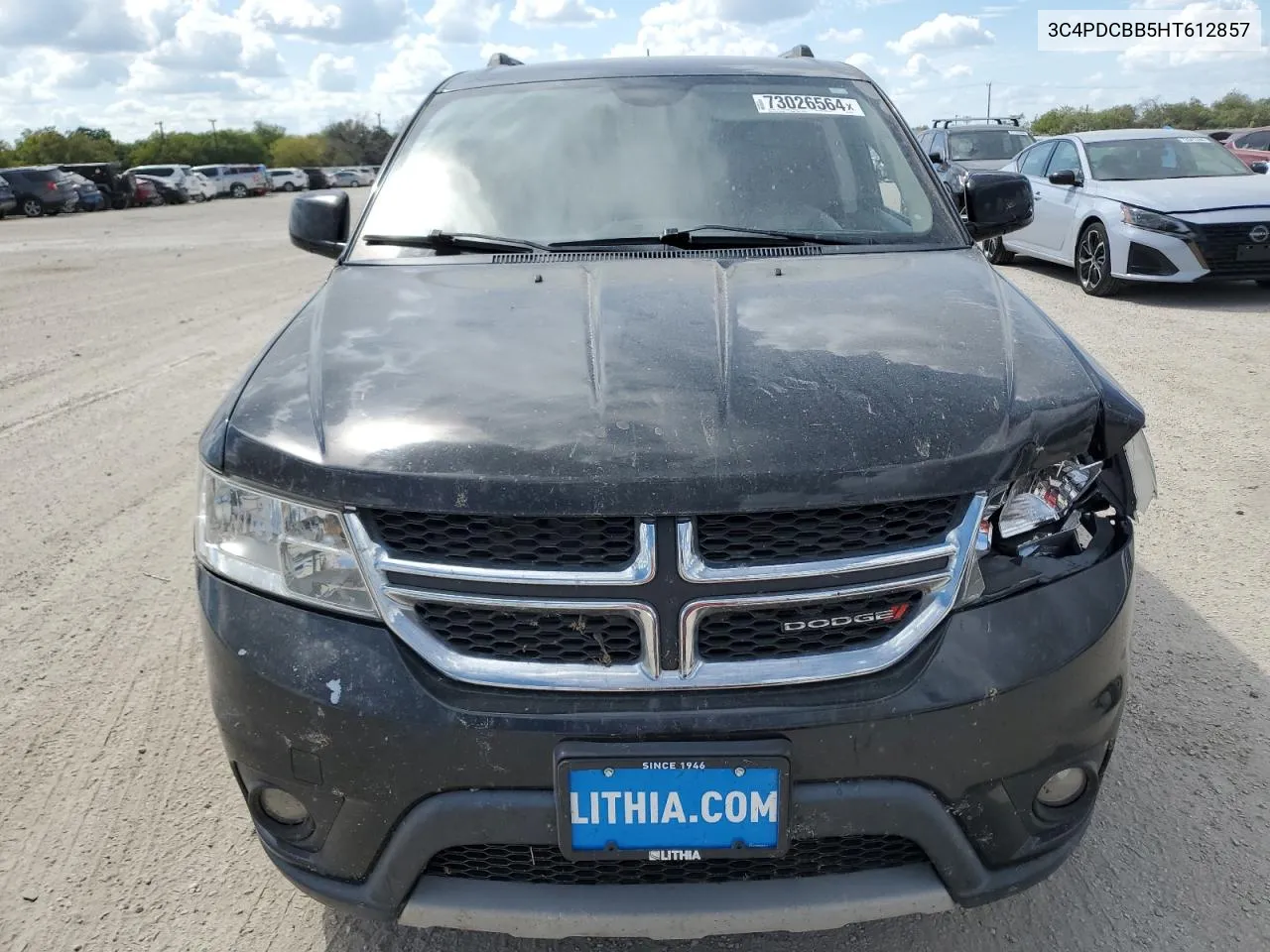 2017 Dodge Journey Sxt VIN: 3C4PDCBB5HT612857 Lot: 73026564