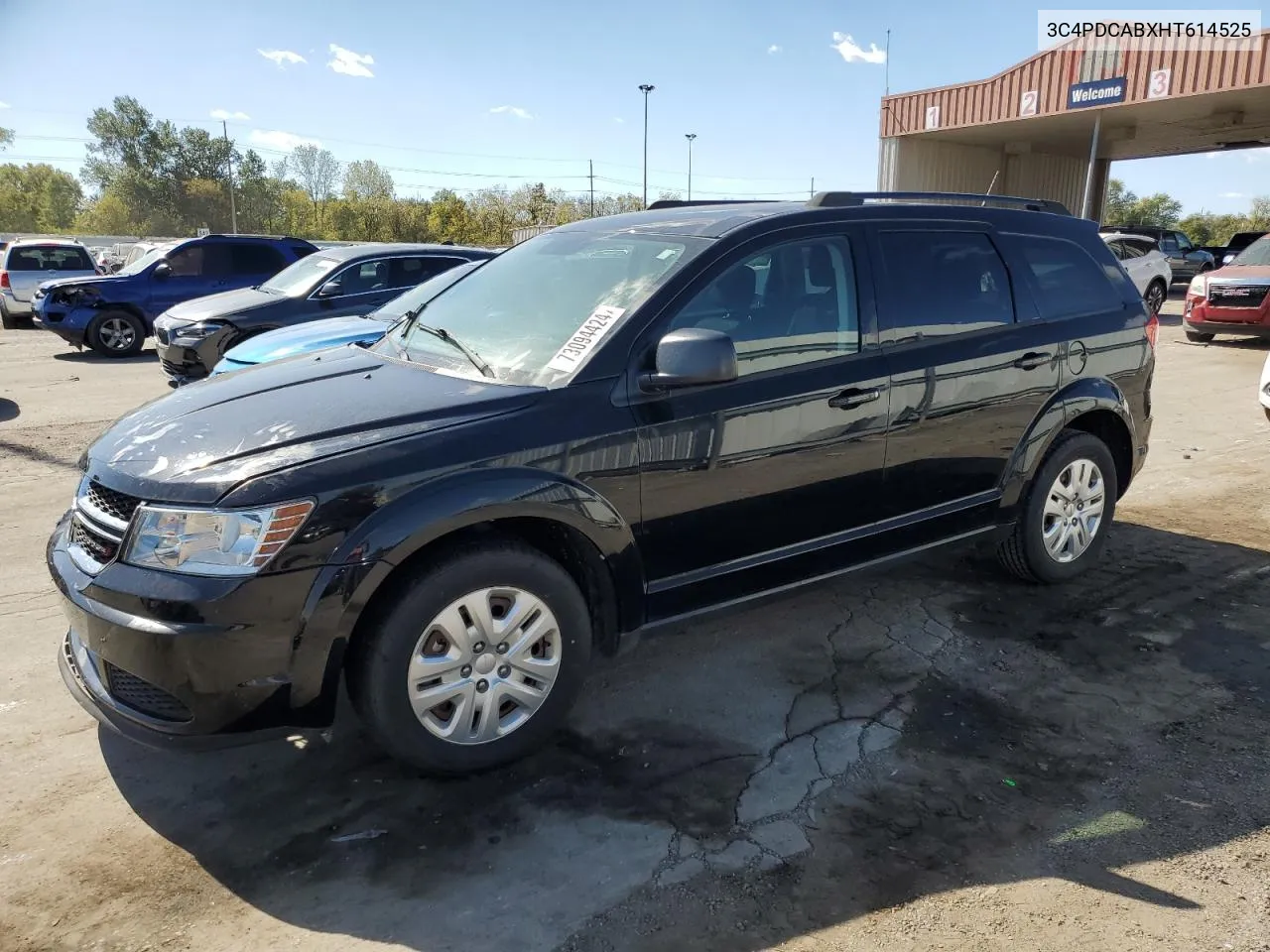 2017 Dodge Journey Se VIN: 3C4PDCABXHT614525 Lot: 73094424