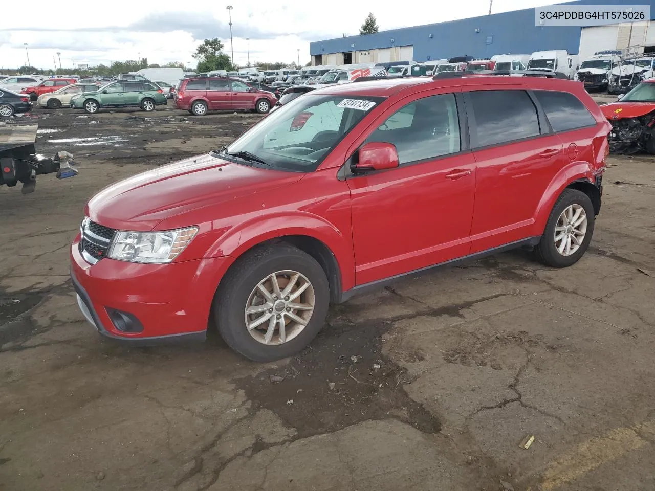 2017 Dodge Journey Sxt VIN: 3C4PDDBG4HT575026 Lot: 73141134