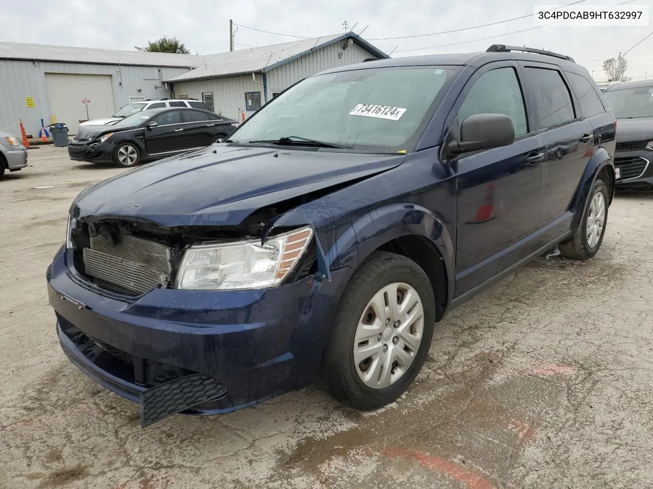 2017 Dodge Journey Se VIN: 3C4PDCAB9HT632997 Lot: 73416124